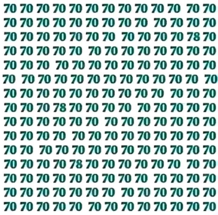 TatianeFeitos's tweet photo. Exercícios para o nosso cérebro: achem o número diferente em até 30 segundos, diga-me se encontrou no tempo proposto! https://t.co/lI6HxOjxyO