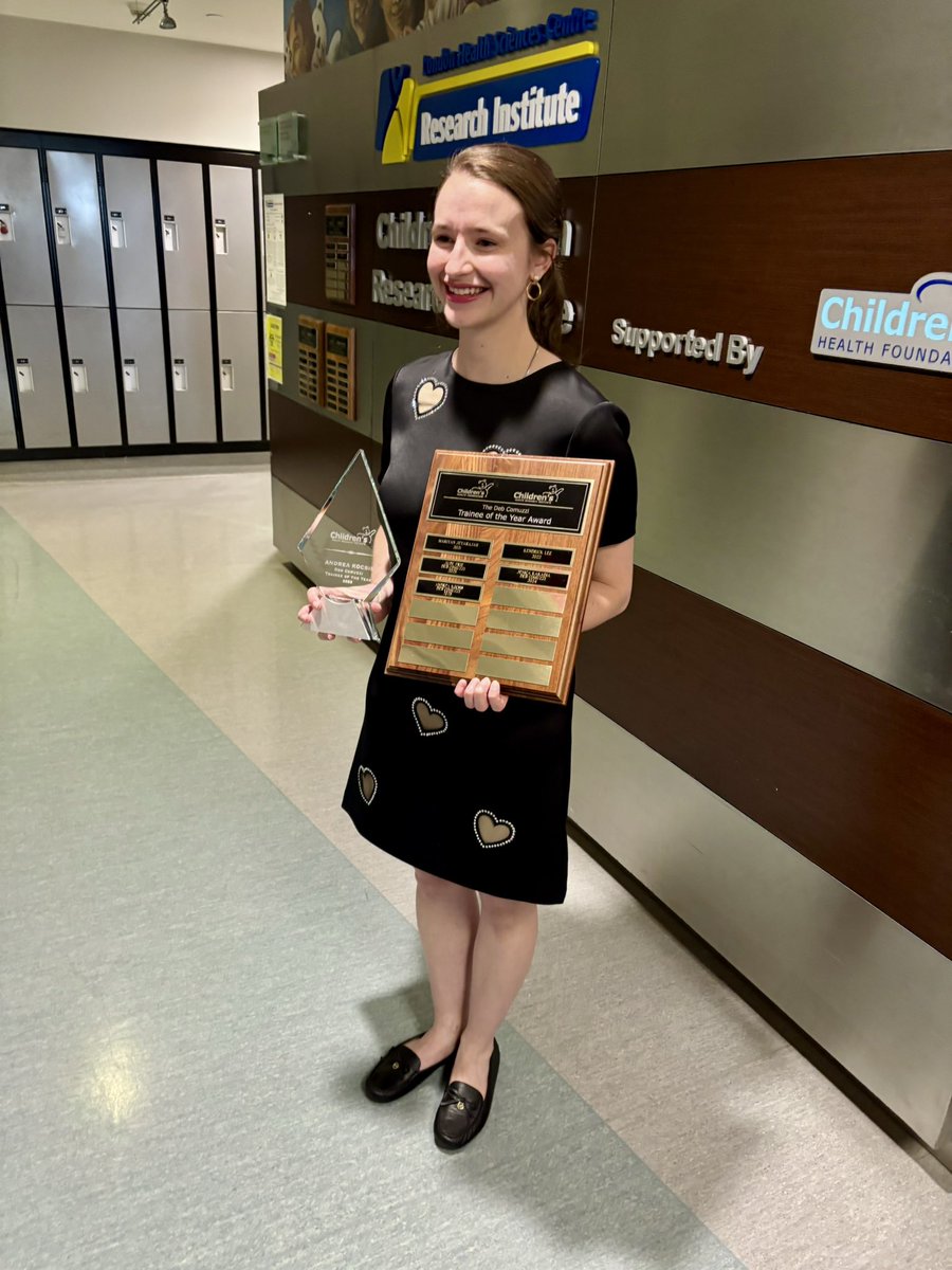 DBHardyLab's tweet photo. Congrats to @SchulichMedDent MSc graduate Andrea Kocsis on receiving the @CHRI_London Deb Commuzi Trainee of the Year Award 2026. Thanks to the @CHFHope for their support! #proudsupervisor https://t.co/Dv35GBN7tD