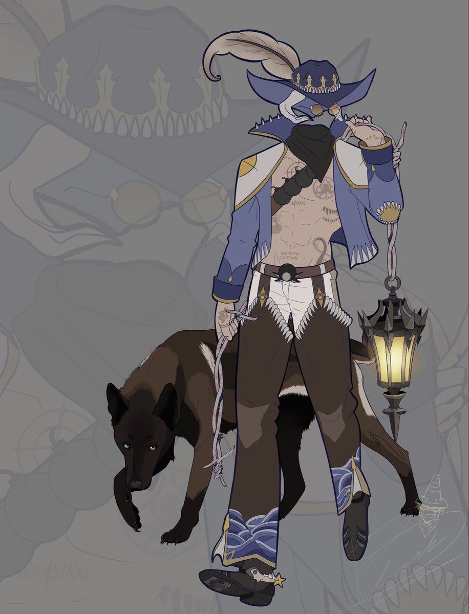 blankisdeader's tweet photo. @bwun_koji meow no head! (he a pirate cowboy, name is Deadwater) https://t.co/NK3DRQFF6C