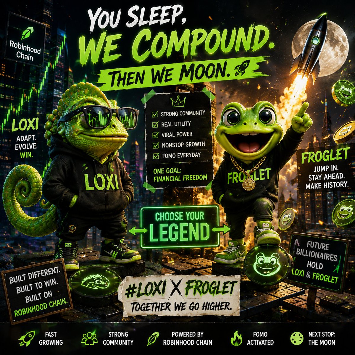 ozblood411939's tweet photo. @CryptoKaleo @loxicoin @frogletpools @fomo
You're one decision away from saying:
"I'm glad I looked."
🦎 LOXI 🐸 FROGLET #LOXI #FROGLET #RobinhoodChain https://t.co/AEJd9uwtGj