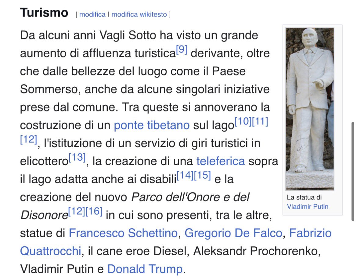 pytrkasr's tweet photo. @nomfup @comuni_anci @regionetoscana Lo stesso comune ha anche una statua di marmo di Vladimir Putin https://t.co/PZBHikDg7d