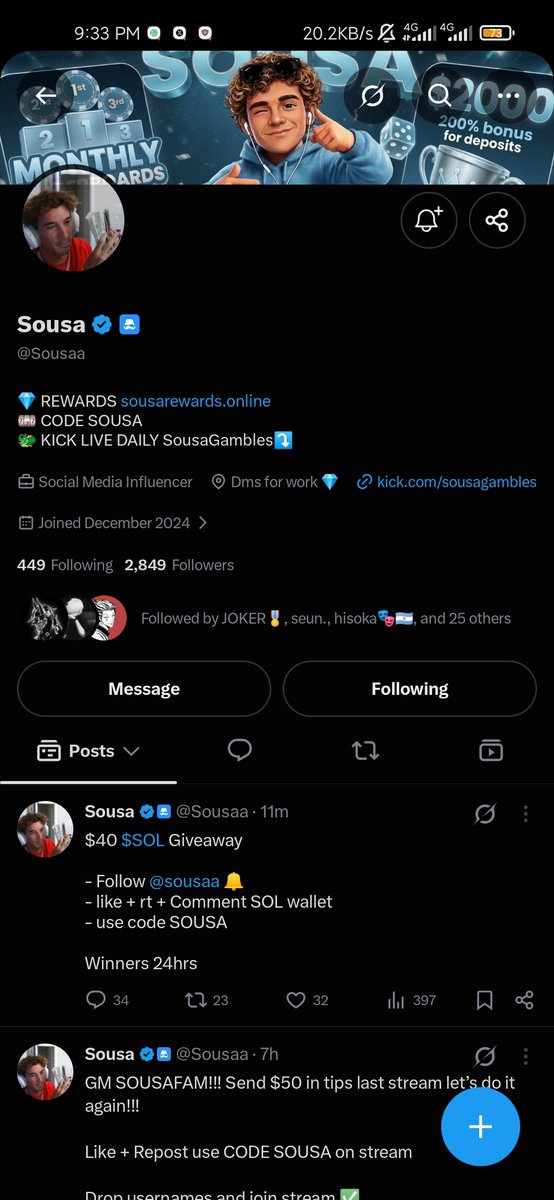 onchaincitizen_'s tweet photo. @Sousaa G4Wt8SkZdb8xfDanDXNsx8dyxWixN2Uqsi9xXqNBgqiM https://t.co/3rQnmQiXIt