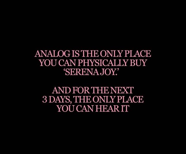 nicosguts's tweet photo. OH MY GOD SERENA JOY COMES OUT THIS FRIDAY https://t.co/DSOIWuSFJv