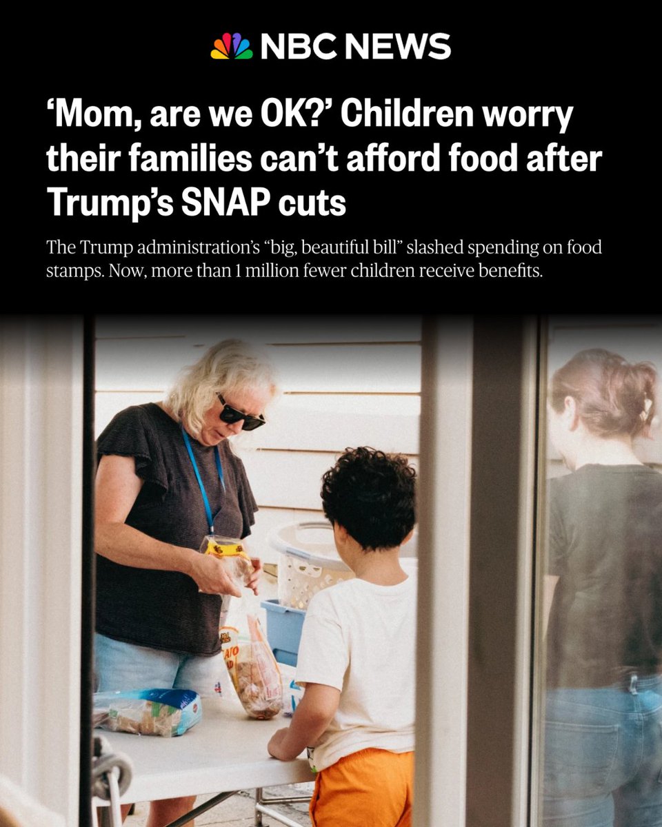 SenGillibrand's tweet photo. Because of Trump, billionaires are dining out on tax breaks while children across America go to bed hungry. https://t.co/BUQVrHuJ9t