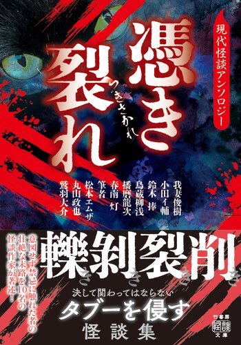 nagitosudou's tweet photo. もう一冊告知を。
五作、書き下ろさせていただきました。
アンソロジー、憑き裂れ。
とんでもねー先輩方と同じ所に名前が載るとか、自分的にはここが一番の恐怖ポイントですが、良かったらお手に取ってくださいませ。
一応、筆者も頑張って書いておりますので。 https://t.co/EqCa5pMVh0