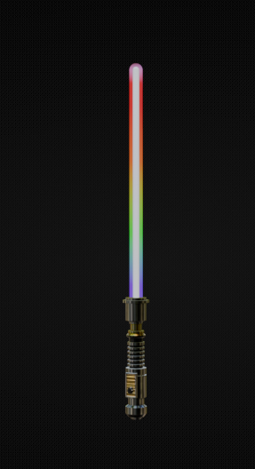 ItsZandersStuff's tweet photo. Holdable (blocky only) cartoony rainbow lightsaber - @Christocreamy https://t.co/ADn3sQADvt