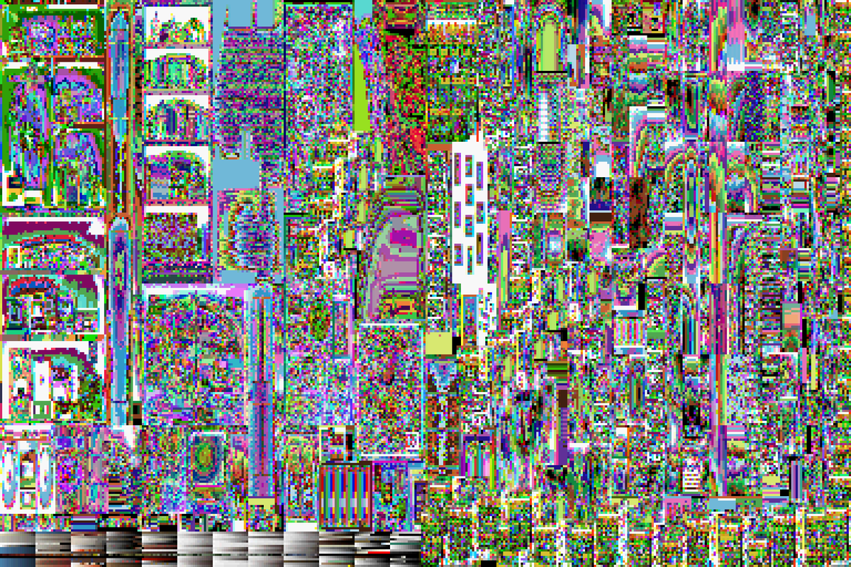 endless_mazin's tweet photo. Dead Cartridges (made with Corrupted Souls Engine’s Data Embroidery feature) https://t.co/dmmYXRc4P7