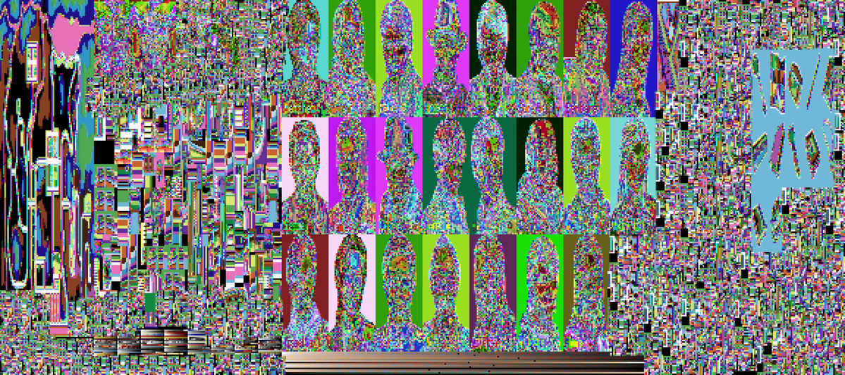 endless_mazin's tweet photo. Dead Cartridges (made with Corrupted Souls Engine’s Data Embroidery feature) https://t.co/dmmYXRc4P7
