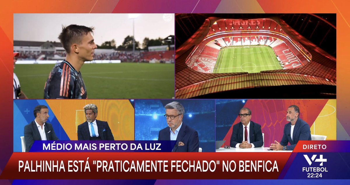 botelho_oscar's tweet photo. No #Vmais Transferências em directo no estúdio na companhia @abelxaviercoach @brunob_oficcial e @RuiSOficial com apresentação @jsousamartins. Para a antevisão #SLBAGF 🇵🇹 🆚 🇩🇰 no play-off da #UEL e comentar toda a actualidade e rumores de mercado na #LigaPortugalBetClic 📺 https://t.co/XbHg3vggon