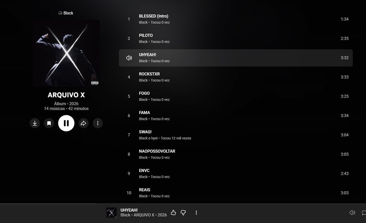 sukytamp4's tweet photo. se eu nn fui o primeiro a ouvir no yt music eu to loko #arquivox https://t.co/uVZe9hVwiQ
