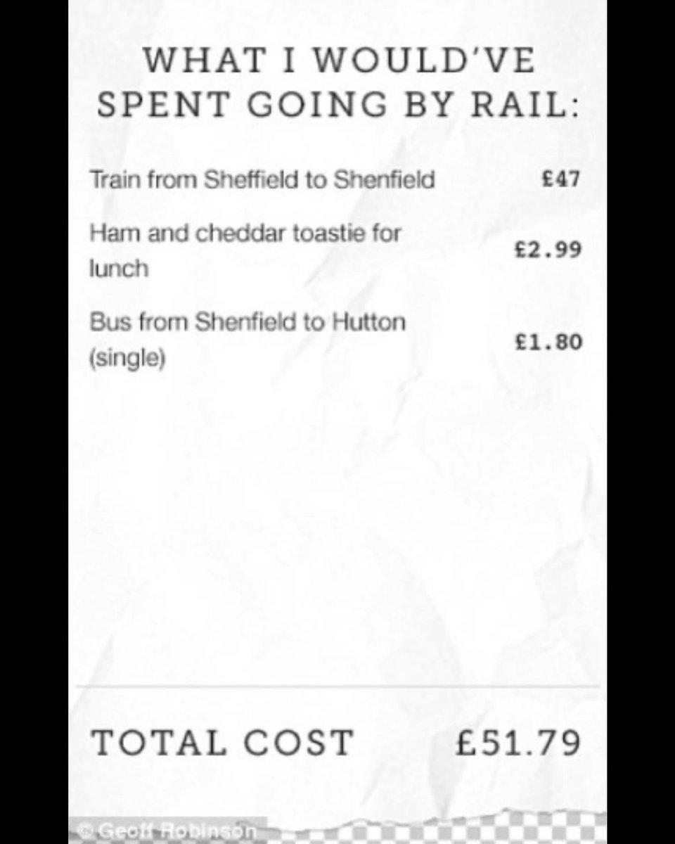 historyinmemes's tweet photo. Teenager flew from Sheffield to Essex via Germany because it was cheaper than taking the train.

In 2016, 18-year-old Jordon Cox went viral after flying from Sheffield to Essex via Berlin, Germany, simply because it was cheaper than taking the train. A direct one-way rail ticket cost £47, while his combination of transit and Ryanair flights came to just £44.07.

The roughly 1,000-mile detour took 13 hours but saved him nearly £3. It also gave him time to explore Berlin and grab a currywurst before continuing home.