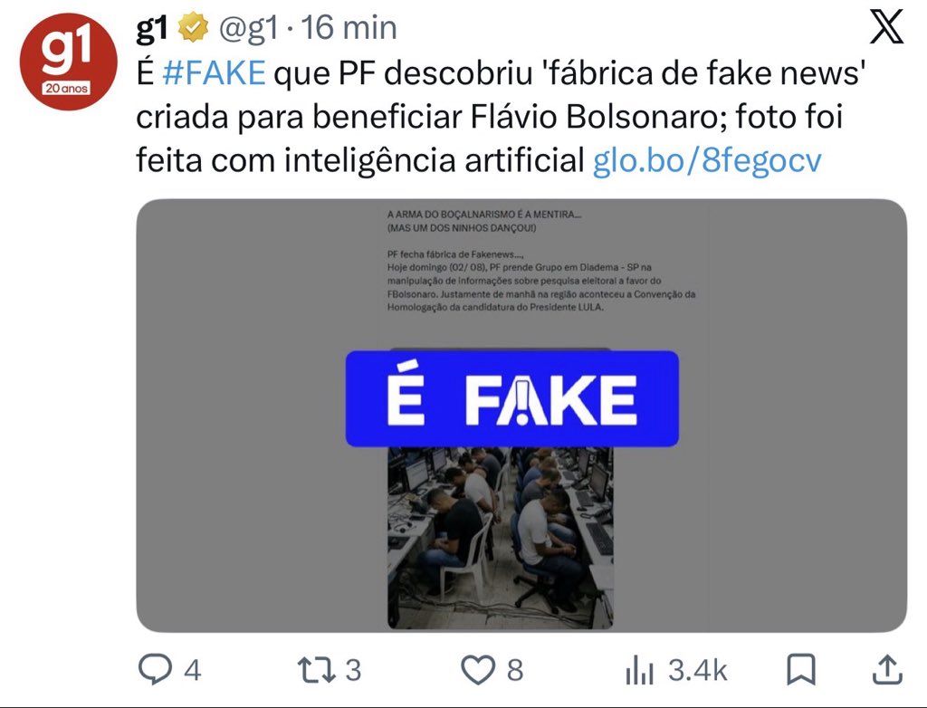hbb1701's tweet photo. MAIS UMA FAKE NEWS PETISTA KKKKKKKK https://t.co/qbFnCWD3qN