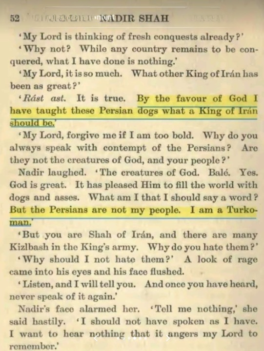 Smasher4501's tweet photo. Nader Shah was a pan Turkist who literally despised Persians. It's hilarious to see you Iranics and Persians kanging on him. https://t.co/1VCZ272KCH