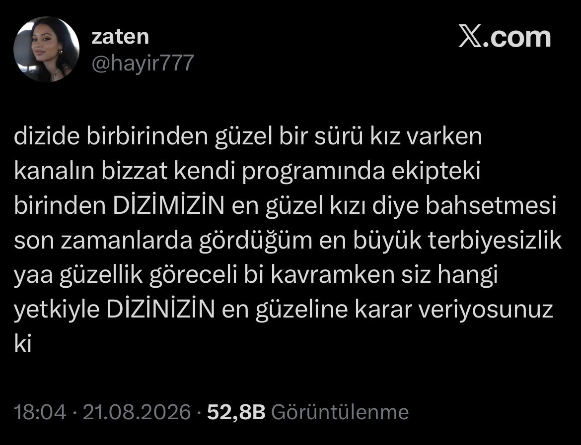 ahulanyasin's tweet photo. güzellik göreceli diyorsun e o zaman en güzel kız ceren denilmesine niye bu kadar kudurdun? mesela çağan için en yakışıklı denilmesine neden söylenmedin? 

programda favın yokken bile sırf antilik yapmak için açmış dinlemişsin. anladık tamam en büyük kadın düşmanı sensin 👍🏻 https://t.co/FQ6ce8XDer