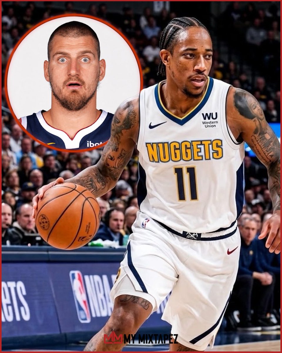 mymixtapez's tweet photo. DeMar DeRozan is reportedly headed to Denver after agreeing to a contract with the Nuggets. The move comes after Sacramento waived the six-time All-Star and Denver traded Peyton Watson to Cleveland. DeRozan averaged 18.4 points, 4.1 assists and 2.9 rebounds last season. 🏀👀 https://t.co/MMx8U2KOGJ