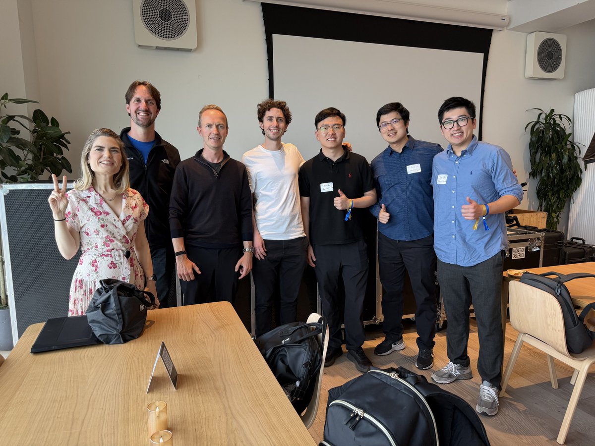 alanzhuly's tweet photo. 1B Gemma downloads 🎂 Congrats @googlegemma and thank you.

We've been Gemma builders since day one: trained on it, shipped products on it, ran it in our runtime. After @Qualcomm acquired our startup, we launched GenieX at Qualcomm AI Hub to bring Gemma to Qualcomm PCs, phones, and edge devices. Our story is a Gemma story.

@alexchen4ai got to tell it on stage at @SHACK15sf @cerebral_valley last night alongside @DynamicWebPaige and @clmt. The energy in that room was unreal.

Also got to hang with @osanseviero @o_lacombe @GlennCameronjr @triswarkentin @danielhanchen @jeffboudier and so many others from the Gemma community and team. Warm, caring, and genuinely fun to build with. This is what a developer community should feel like.

Builders: go try Gemma on Qualcomm devices with GenieX now, a few lines of code, NPU-accelerated, and fully open-sourced. Link below 👇