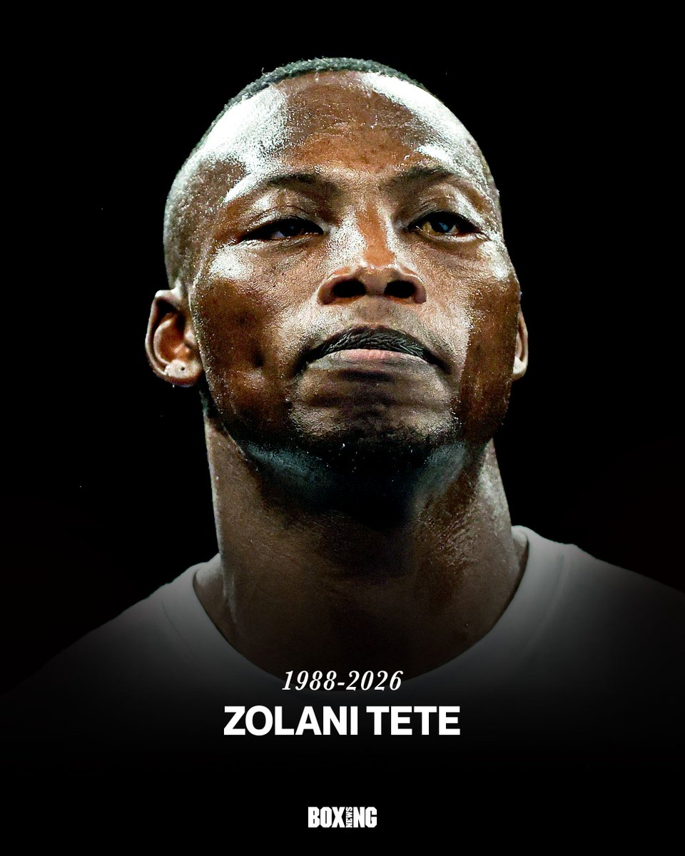 BoxingNewsED's tweet photo. We are saddened to learn of Zolani Tete's death at the age of 38.

The former two-weight world champion was shot and killed in Mdantsane, Eastern Cape on Friday evening, police spokesperson Brigadier Nobuntu Gantana confirmed.

Our thoughts are with Tete’s loved ones at this time. Rest in peace.