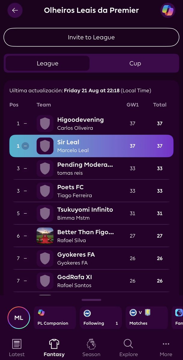 LealScouting's tweet photo. Fechamos o 1º jogo da época. Bom jogo para abrir. O campeão Arsenal controlou facilmente o Coventry.
Por outro lado, uma grande adesão à liga da fantasy, já somos 130.
Vai fechar na próxima segunda feira, pós Fulham-Chelsea. 
Aproveitem até lá para aderir e desfrutem malta! https://t.co/YAAftPz4t4