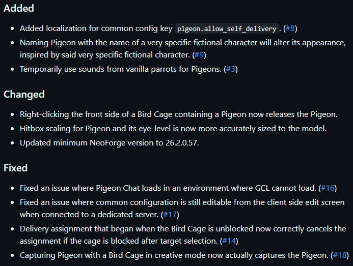 GiienaAstrella's tweet photo. Pigeon Chat v0.3.0+26.2 has been released! https://t.co/CKsHiV96FM
