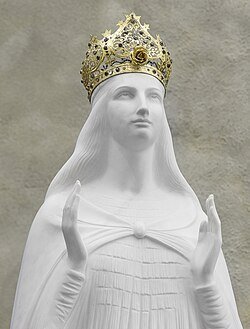 paulmccloskey12's tweet photo. Today we celebrate the anniversary of the apparition at Knock Co.Mayo. Where Our lady St John St Joseph and the lamb of God appear in a slient apparition lasting around three hours.  It's was a lovely mass and rosery tonight at Knock. Watch this online from Co.Derry. https://t.co/ipuVbokYcV