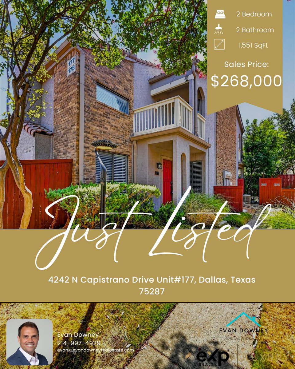 downeyrealty's tweet photo. NEW LISTING ALERT!
#EvanDowneyRealEstate #expIcon #DFWRealEstate #DFWRealtor #DallasRealEstateAgent #DallasRealtor #DallasHomeInvestement #DFWHome #BuyingAndSelling #HomeInvestment #RealEstateToday #EvanDowney https://t.co/60uA7BylBV