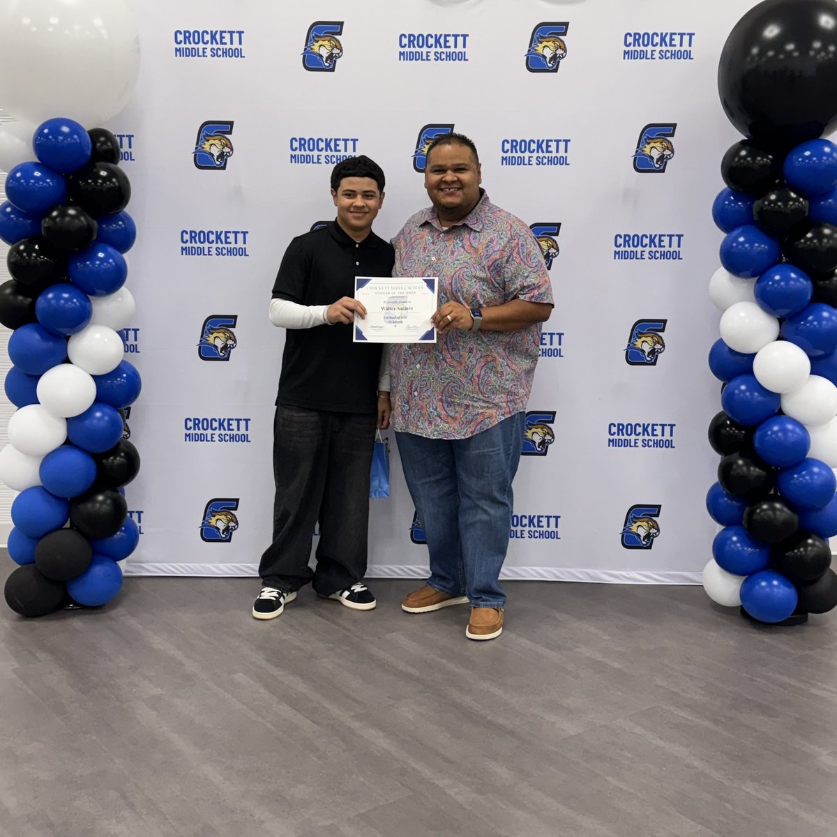 Crockett_MS's tweet photo. 🎉 Congratulations to our 6th, 7th, & 8th Grade @Crockett_MS Cougars of the Week! Leading with PURPOSE-one of our Six Pillars of Leadership. Keep up the GREAT work and keep showing your Cougar PRIDE! #LeadbyExample #WhateverItTakes #OperationB+ https://t.co/XKBJDHO3xS