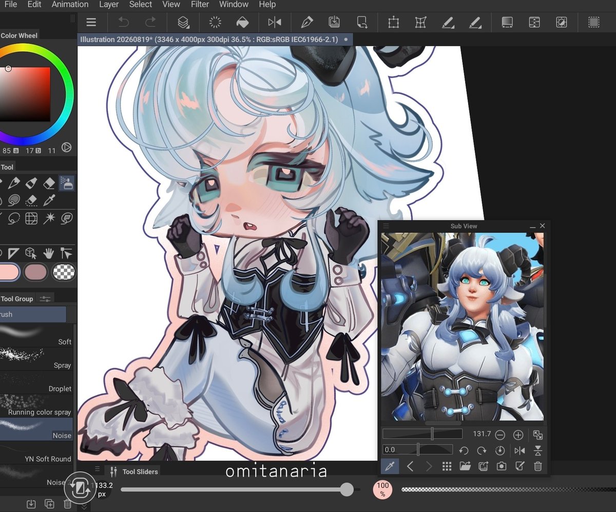 omitanaria's tweet photo. first attempt at chibi . . fancy fleece sheep mei #overwatch https://t.co/6Wa8vgBaix