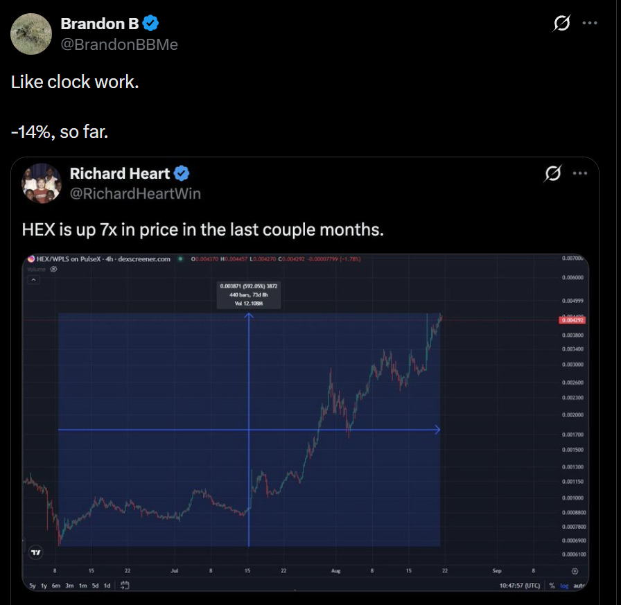 yourfriendSOMMI's tweet photo. ❤️💛💚💙

What happened to PulseChain? https://t.co/PPPbQc1KND