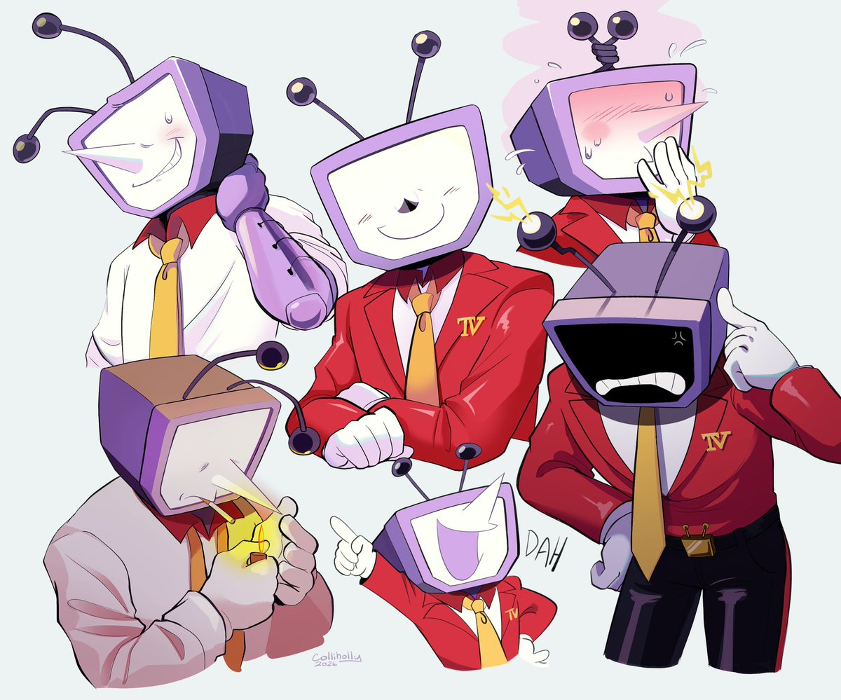 colliholly's tweet photo. Assorted flavors of Tenna
I'll never get tired of drawing this guy #deltarune https://t.co/vO48cCVON1