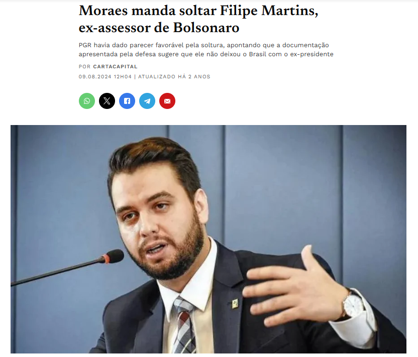 LRCameraction's tweet photo. @bruno_cont86403 @folha A gente já sabia que o documento estava equivocado desde 2024, quando Moraes acatou os argumentos da defesa e relaxou a prisão preventiva, seu bovino. 

O que eu comentei foi o sensacionalismo e a manchete enganosa da matéria. Entendeu ANALFABETO? https://t.co/pMjzvsg8yi