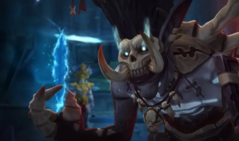 Skoll_Shorties's tweet photo. I think it would also be mildly amusing if Bwonsamdi just snaps his fingers and instantly restored Zul'jan's hair too.

"There we go. Much better." https://t.co/L3gvDTsssm