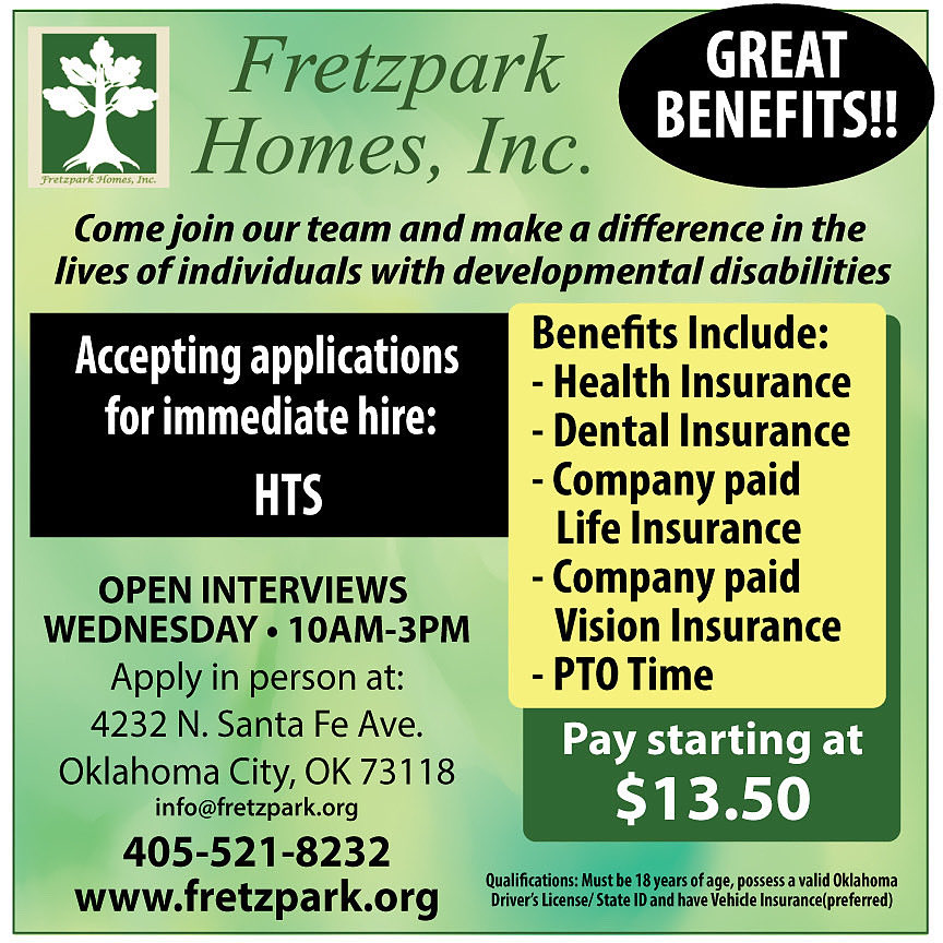 JobPaperOKC's tweet photo. Pay starting at $13.50/hr. Great benefits program!! Find out more at our Open Interviews taking place every Wednesday, 10am to 3pm in person at 4232 N Santa Fe Ave in OKC. 
#okcjobs #workinokc https://t.co/xjoX8Q8RMp