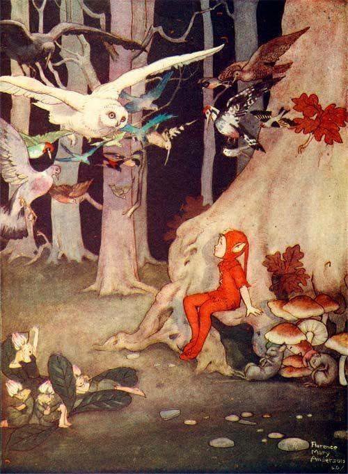 dreamerbook's tweet photo. From the children's fantasy book The Land Where Stories Grow (1922), illustrated by Florence Mary Anderson. https://t.co/xqU6CqOBRe