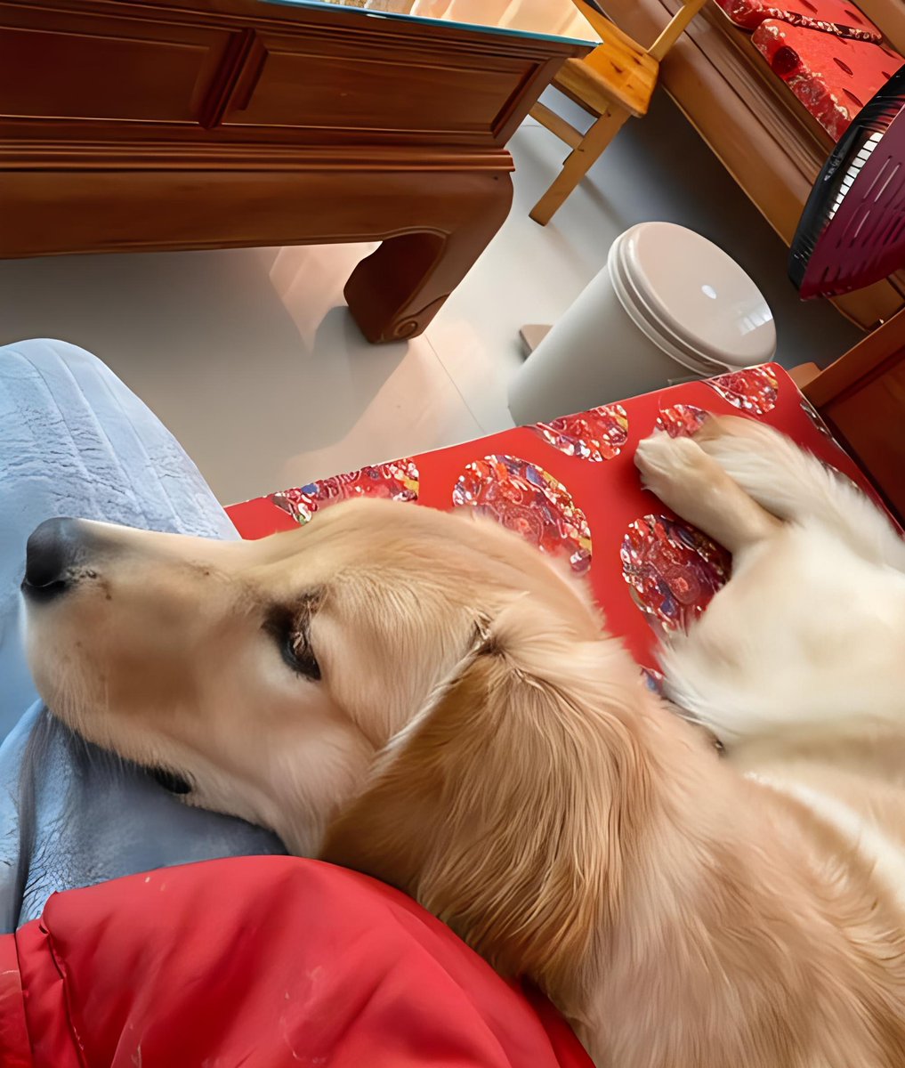 ellen_langham's tweet photo. My rescue pup spends every sunny afternoon curled up on my lap while I work—best work-from-home buddy I could ever ask for. https://t.co/yd98iBwQNN