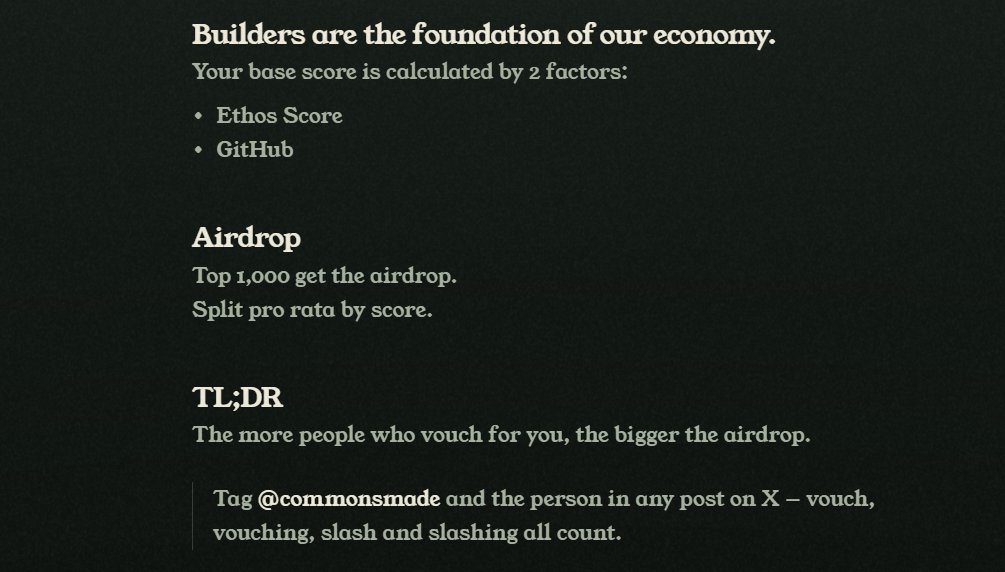 VaibhavguptaTF's tweet photo. InfoFi is gone. VibeFi is next. 👀

@commonsmade is bringing the new VibeFi narrative.

Airdrop within 3 days, Snapshot at 24th August.

→ Go to https://t.co/NtPso2IrVu
→ Connect X + GitHub
→ Claim base points
→ Use Code (1.5x points): vibefi
→ Get 5 Vouch & 5 slash

Comment to vouch:

Hey @commonsmade I vouch for @vaibhavguptaTF

Top 1,000 users will receive the airdrop 🪂

Get Vouches from top KOLs to boost your points faster.

I’ll give vouch back to random users. 🫡
soon more benefits for you if you vouch for me.