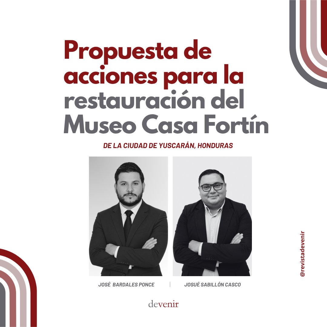 revistadevenir1's tweet photo. 📖Devenir Vol. 13, Núm. 26
🗓️Publicación: 1 de setiembre
✨El sexto artículo de nuestra nueva edición, donde exploramos la arquitectura y el patrimonio desde una mirada crítica y contemporánea.
🔗Descubre más en el nuevo número.
#Devenir26 #Museo #Honduras #RevistaDevenir https://t.co/sabbhiCUVX