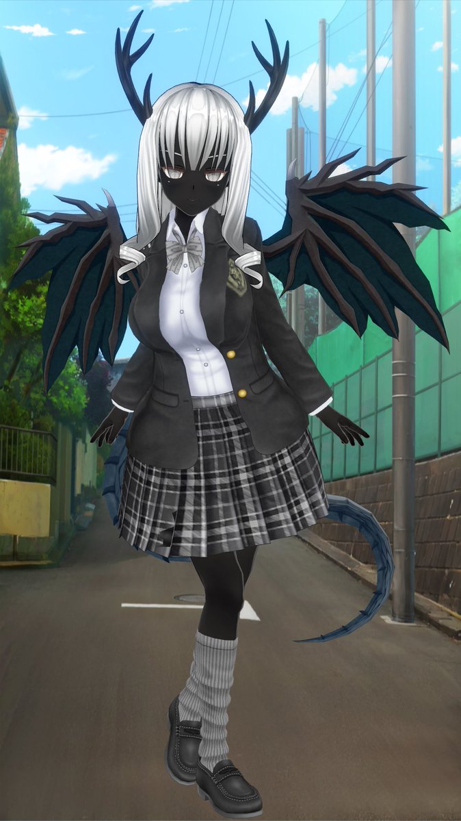 geturei_ryuu's tweet photo. 【黒奈♀】(クロナ)

制服姿の神龍の黒奈ちゃん🐲👔
似合ってる似合ってる☺️

#カスタムキャスト
#カスキャ
#CC https://t.co/Twoj95cePj