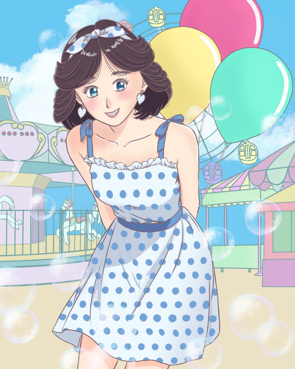 mijikamono's tweet photo. #岡田有希子　Happy Birthday🥳✨️

#illustration　#イラスト https://t.co/3pHqdGipxe