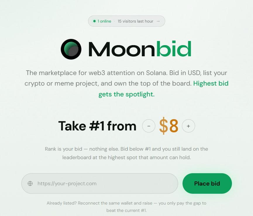 getmoonbid's tweet photo. moonbid light theme is now live 🔥

who is #1 now : https://t.co/yOmlwtbEcu
 
Retweet &amp; Drop your solana wallet addres https://t.co/HVdz86qkhq