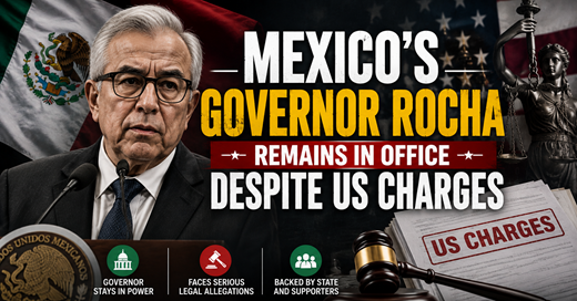 vibe_ONPOINT's tweet photo. Mexico’s Governor Rocha Remains in Office Despite US Charges https://t.co/ikVoCuq8Rc https://t.co/jxH0ZlwbOn