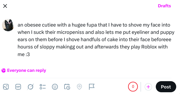 ChubbyDoggy67's tweet photo. i have no prefrence ive said multiple times before just be kind and i'll accept you just the way you are
...butt like if you told me to describe my dream partner :3c https://t.co/jfsmr6wKg0