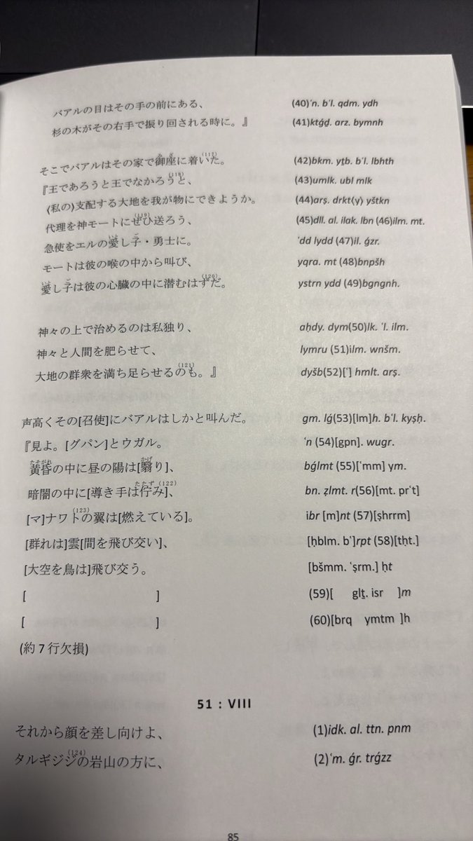 hareival's tweet photo. バアルの物語、届きました！
付録のイラスト付きの神々紹介もあって、とても分かりやすい。

欠損箇所も明示した、こういう原文のままの資料読んでみたかったのでありがたい。 https://t.co/4yY4ijKYsY