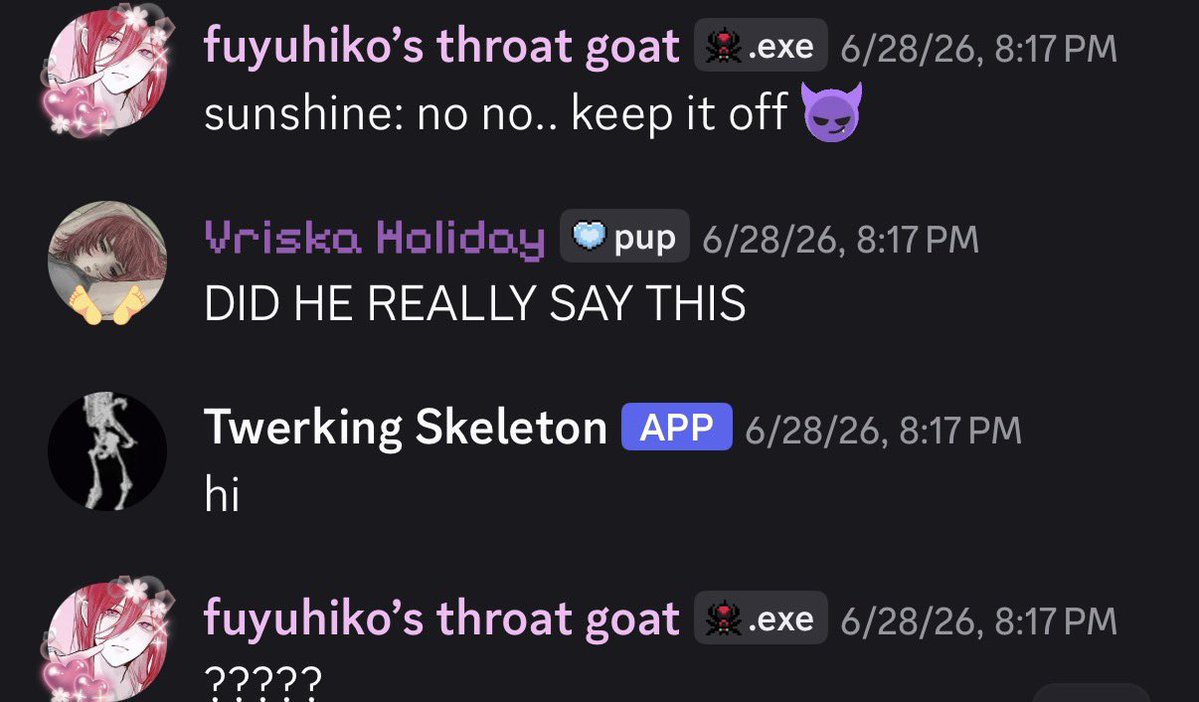 fuyuhoe's tweet photo. discord gotta be my favorite app in the world bro https://t.co/ZdISNLPFxW