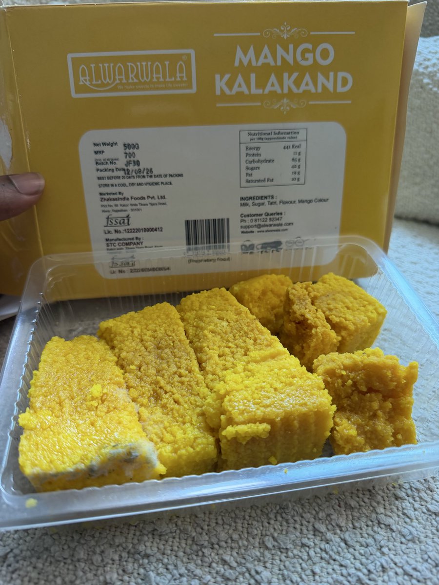 sankstaind's tweet photo. @fssaiindia bought this from Delhi airport Terminal 3 for my 7 year old last night. Packed on 12/8/26 and label says consume within 20 days. Thankfully, I was present when he opened it - Fungul growth. There should be strict action for this kind of irresponsible behaviour. https://t.co/dxraBdaLkA