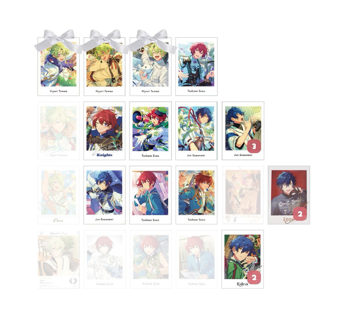 mimi_07_trhk's tweet photo. « あんスタ 交換 譲渡 »
ぱしゃっつ クリカ debut

〈譲〉画像のもの

〈求〉同異種 日和 ジュン 司 or 定価+送料

✦2枚目🎀、クリカSP 晩餐会司優先

✧プロカ必読
✧︎郵送1〜◎ https://t.co/lRiPeKEinQ