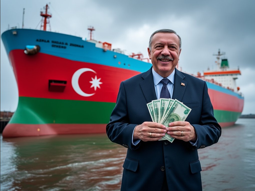 TheSonOfPersia's tweet photo. Turkey has the right to support the genocide in Gaza by providing Israel, cheap Baku oil. https://t.co/jiKjaX1i39