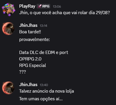 playraymon's tweet photo. Perguntei pras pessoas o que elas acham que vai acontecer no dia 29/08. #ordemparanormal

Respostas do Stefano, Eddu, Ljoga, Jhin e Trakoll https://t.co/KNpkBbB5Ae