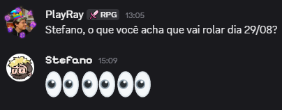 playraymon's tweet photo. Perguntei pras pessoas o que elas acham que vai acontecer no dia 29/08. #ordemparanormal

Respostas do Stefano, Eddu, Ljoga, Jhin e Trakoll https://t.co/KNpkBbB5Ae