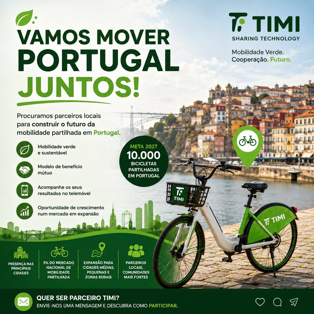 tomascasal's tweet photo. 💰 RENDA PASSIVA. RENDIMENTO TODOS OS DIAS.
Imagine ter um rendimento diário associado a bicicletas partilhadas e poder acompanhar os seus ganhos através do telemóvel.
A TIMI apresenta diferentes níveis de participação, com os rendimentos em função desses níveis.
Envie MP! https://t.co/PUouFwcE6M