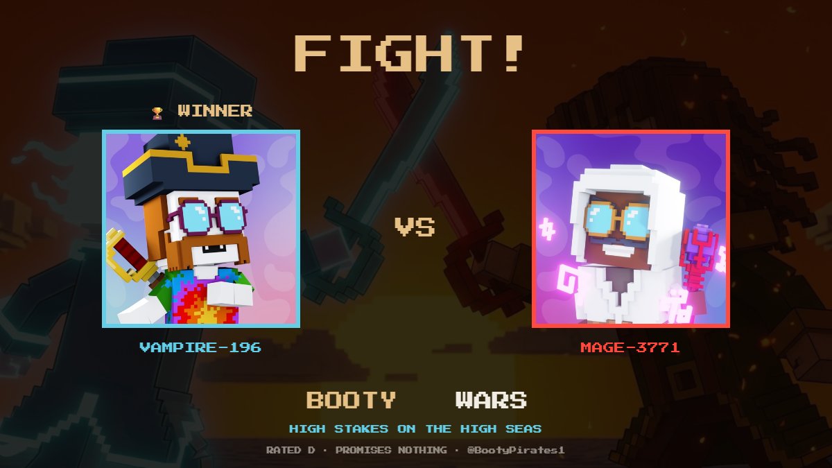 rody200104's tweet photo. VAMPIRE-196 vs MAGE-3771. HIGH STAKES ON THE HIGH SEAS ⚔ @BootyPirates1 https://t.co/q1rrf20aXa